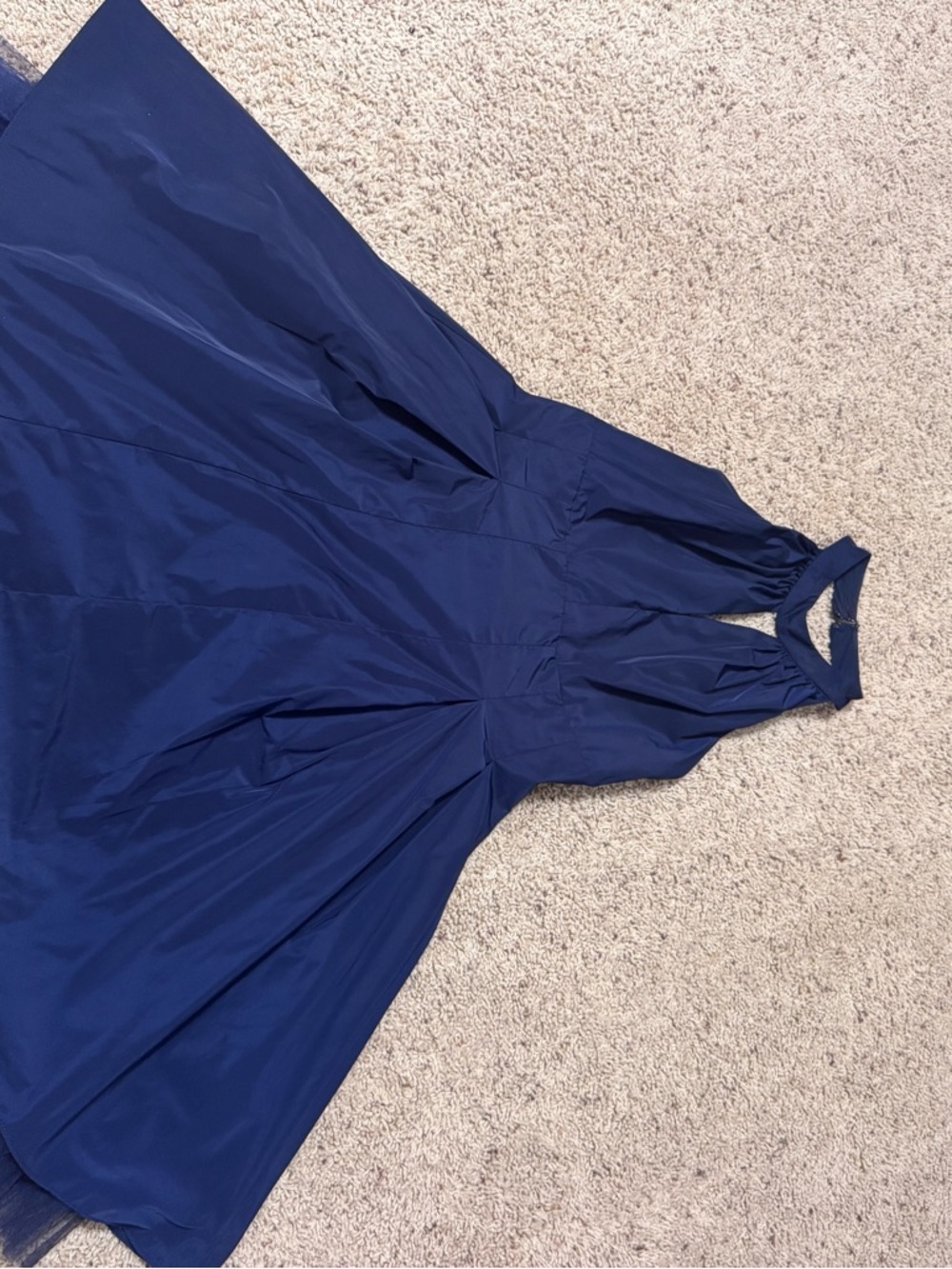 BCBGeneration Navy Dress with Branded Neck Tape